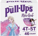 Girls Potty Training Underwear, Easy Open Training Pants 4T-5T, Pull Ups New Leaf for Toddlers, 46ct, giga pack