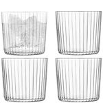 LSA International Gio Line Tumbler 310 ml Clear | Set of 4 | Dishwasher Safe | GI14