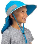 GearTOP Fishing Hats for Kids, Sun Hats with UV Protection for Boys and Girls (Blue)