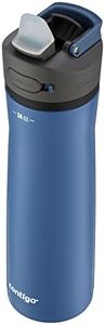 Contigo Ashland Chill Stainless Steel Water Bottle with Leakproof Lid & Straw, Water Bottle with Handle Keeps Drinks Cold for 24hrs & Hot for 6hrs, Great for Travel, School, Work, & More, 24oz