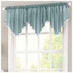 No. 918 Voile, Fabric Rod Pocket Curtain Valance, 51 X 24 Inch, Mineral, Pack of 3