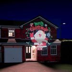 AJ Spotlight Projector Distance 10-15M Christmas Decorations Outdoor light projector water proof Santa, Snowman (Santa)