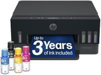 HP Smart Tank 6003 Wireless All-in-One Ink Tank Printer, Scanner, Copier with up to 3 Years of Ink Included, Best-for-Home, Cartridge-Free Refillable, AI-Capable (D35XXA)