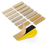 SATC Micro Hand Sanding Block Kit 3.5”x1.1”x1.8”Hand Sanding Block and 70 PCS Sandpaper Sheets 10 Each 80/120/150/180/220/240/400 Grit Wood Woodworking, Small Detail Finishing Sander