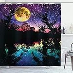 Ambesonne Purple Shower Curtain, La