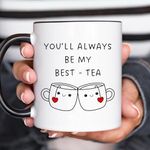 Haukea Best Friend Mug Bestie Cup Friendship Gifts Friend Birthday Gifts for Women Long Distance Best Friend Friendship Gifts Bestie Gifts Bff Gifts, Best Tea