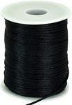 TONIFUL 2mm x 110 Yards Black Nylon