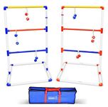 GoSports Premium Ladder Toss Outdoor Game Set with 6 Bolo Balls, Travel Carrying Case and Score Trackers - Choose Between Standard and Giant Size Sets