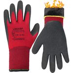 Loccef 2 Pairs Winter Work Gloves for Men and Women, Freezer Gloves for Work Below Zero, Thermal Insulated, Super Grip (XL)