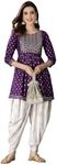 INDACORIFY Gold Printed Kurti with 