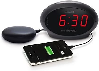 Geemarc SBT600SS- Extra Loud Alarm Clock, USB Charging Socket and Vibrating Bed Shaker- UK Version