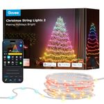 Govee Christmas Lights 2, 99FT 300LEDs RGBWIC Christmas Tree Lights with Shape Mapping Function, Smart Holiday String Lights for Christmas Decor, 130+ Preset Scenes, Voice and APP Control, Clear Wire