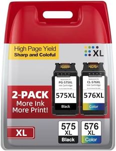 Firstoner PG-575XL CL-576XL Cartuchos de Tinta Multipack, PG-575XL CL-576XL Cartuchos de Impresora de Repuesto para Canon 575 576 Cartuchos para PIXMA TS3550i TS3551i TS3750i TR4750i TR4751i
