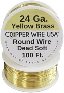 24 Ga Brass Wire 100ft - Dead Soft