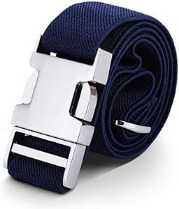 WELROG Kids Toddler Belt Elastic Adjustable Stretch for Boys Girls Belts with Easy Zinc Alloy Buckle (Navy Blue)