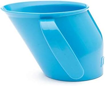 Doidy Cup - Offener Trinklernbecher für Babys & Kleinkinder - einzigartige schräge Form - mit Henkelgriffen - Becher für Milch, Wasser & Saft zum Zufüttern/ beim Abstillen - Für Babys ab 3 Monaten (Blau)