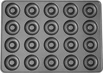 Wilton Perfect Results Non-Stick Donut Pan, 20-Cavity Donut Baking Pan, Steel