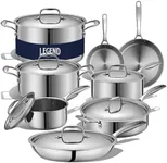 LEGEND COOKWARE 5-Ply Stainless Ste