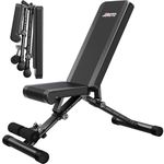 JOROTO MD35 Adjustable Weight Bench - Foldable 700 Pounds Load Strength Training Benches for Full Body Workout Bench Press (With Fast Auto-lock Adjustments)