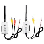 5.8 GHz Wireless Video Transmitter and Receiver Kit for The Vehicle Backup Camera and Car Rear View Parking Monitor