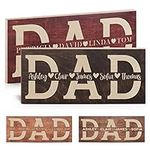 Dad Sign Personalized W/Child Names