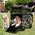 Snagle Paw StrideMate MAX - Dog Strollers for Large Dogs up to 220lb– Heavy‑Duty Large Dog Wagon Cart with Ramp for Senior, Injured & Disabled Pets, Fits Multiple Dogs, Outdoor Adventures & Recovery