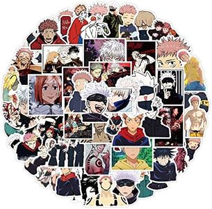 Jujutsu Anime Kaisen Comic Waterproof Vinyl Stickers,100 PCS Stickers for Laptop Stickers Pack Decals for Water Bottle Car Cup Computer Guitar Skateboard Luggage Bike Phone for Kids Teens Girls