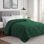 Cloth Fusion 200 GSM Microfiber Comforter Set Double Bed King Size, Soft & Warm Quilt for Winter, AC Comforter, Blanket Double Ded, Rajai, Lightweight Duvet (90x100 inch, Sage Green)