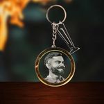 UNIQUE MINIATURE,Virat Kohli Laser Engraved Key Chain with T20 World Cup Limited Edition.T20 World Cup Memorabilia.