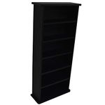 WATSONS CHAK - 222 CD or 104 DVD Blu-ray Media Storage Shelf Unit - Black