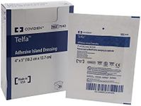 Covidien Telfa Adhesive Island Dressing, Sterile 1s in Peel-Back Package, 4 Inch X 5 Inch, 25-Count (Pack of 8)