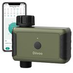 Smart Water Timer, Diivoo Bluetooth Sprinkler Irrigation Timer with Frequency, Duration Irrigation and Rain Delay for Outdoor Garden Watering