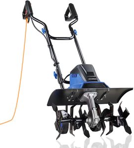 Hyundai 1500W Electric Garden Tiller – 6 Steel Blades, 45cm Width, 22cm Depth