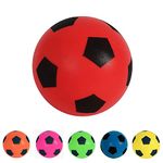 Fun Sport 20cm Football | Indoor/Outdoor Soft Sponge Foam Soccer Ball | Play Many Games For Hours Of Fun | Suitable For Adults, Boys And Girls Of All Ages (Red)