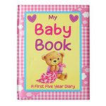 Brown Watson, Baby Record Book Baby Keepsake Diary Birth to 5 Yrs, Pink