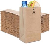 Stock Your Home 4 Lb Kraft Brown Paper Lunch Bags (250 Count) - Bulk Disposable Lunch Sacks, Small Size Blank Bag for Kids, Good for a Snack, Sandwich, Grocery Food, and Arts & Crafts Projects