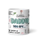 DAYS Father Gift Birthday Gift for Daddy Christmas Gifts Dad Coffee Mug Fathers Gift for Dad from Daughter Son Daddy Mug