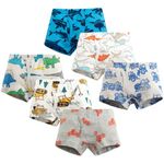 XNN Soft Cotton Baby Toddler Underwear Little Boys' Assorted Boxer Briefs(Pack of 6), 110(3-4YEARS)