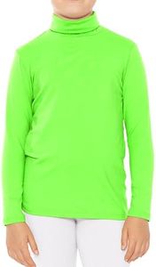 Oh So Soft Girl's Turtleneck Neon Lime X-Large