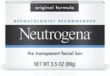 Neutrogena Original Gentle Facial Cleansing Bar with Glycerin, Pure & Transparent Face Wash Bar Soap, Free of Harsh Detergents, Dyes & Hardeners, 3.5 oz (Pack of 6)