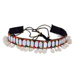 Kirtana Plus Small Mirror Embellished Kamarpatta/Kamar Chain/Kamarband For Women | Girl's Fancy Waist Belt/Belly Chain/Waistband For Saree & Traditional Dresses-Multi