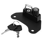 EBTOOLS Motorcycle Helmet Lock - Key Lock, Aluminium, Black - Helmet Theft Protection for Indian Scout 2015-2018, Indian Scout Sixty 2016-2018