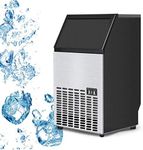 Costzon Built-in Stainless Steel Commercial Ice Maker, Portable Ice Machine for Restaurant