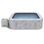 Lay-Z-Spa San Francisco, Intergrated EnergySense Liner, 10 HydroJet Massage System Inflatable Hot Tub, Built in Seats and Lights, Smart Wifi App, 5-7 Person