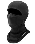 SoeKewo Ski Mask Balaclava Winter Windproof Breathable Adjustable Sports Face Cover Fleece Thermal Headwear Skiing Motorcycle Cycling Fishing for Men, Black