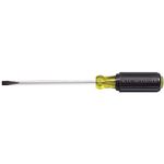 Klein Tools 605-8 1/4-Inch Cabinet-Tip Screwdriver with 8-Inch Heavy-Duty Round-Shank