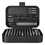 Precision Screwdriver Set, SOONAN 150 in 1 Electronics Tool Kit with 120 Bits Magnetic Screwdriver Set & 30-bit Tool Set Handy Repair Tool for Computer Phone Watch Camera Laptop, Black