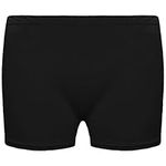 Unbranded Kids Microfiber Hot Pants Girls Knickers Lycra Dance Shorts Gym Neon Party Dress Costume 5-12 Years Of Age[Black,11-12 Years]