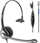 Phone Headset with Microphone Noise Cancelling & Mute Switch, RJ9 Telephone Headsets Compatible with Office Landline Phones 6851 6945 7841 7861 7942 7945 7961 7962 7965 8811 8841 8845 8851 8861