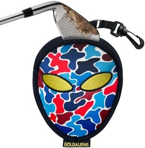 GOLDALIENS Golf Club Cleaner & Ball Cleaning Bag,Original Three-Layer Fabric Waterproof Technology,Golfer's Ultimate Green Clean Scrub Equipment Accessories,Removable Clips to Support Machine Washing